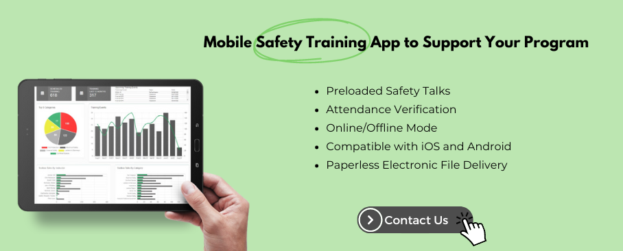 mobile safety training app for safety program
